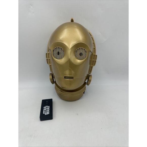 Star Wars 3D Deco Light Up C-3PO Figure Head Wall Mount LED WORKS With Remote